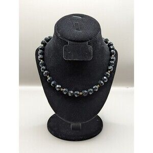 Black plastic bead Necklace